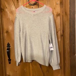 Vylette L Silver Shimmer Sweater